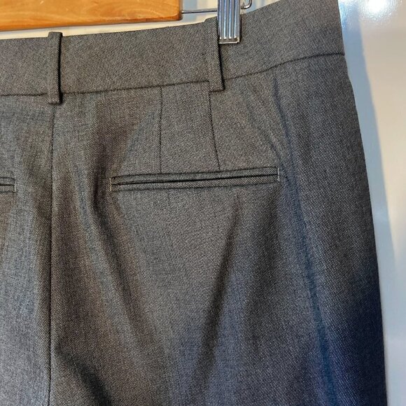 Ann Taylor SZ 10 Kate Fit Charcoal trouser pant career professional essential - Picture 3 of 8